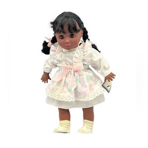 Vintage Olmec 1989 African American Baby Girl Play Doll Willie Pearl